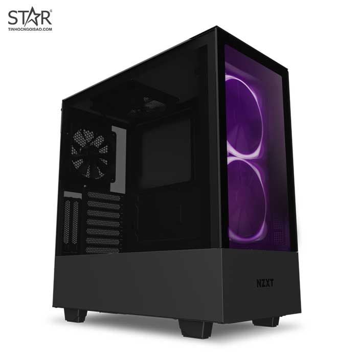 Thùng máy Case NZXT H510 Elite Matte Black (CA-H510E-B1) (Đen)