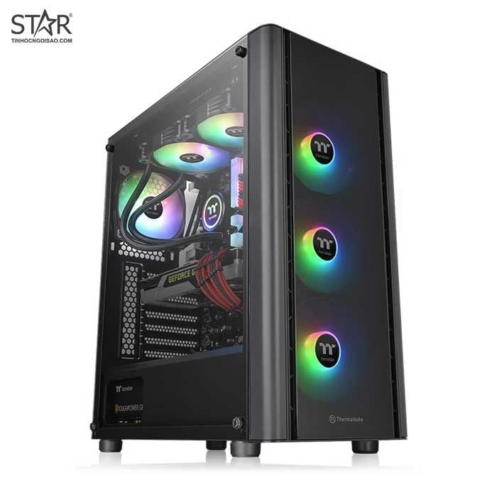 Thùng máy Case Thermaltake View V250 TG ARGB Mid Tower Chassis (Đen) (CA-1Q5-00M1WN-00)