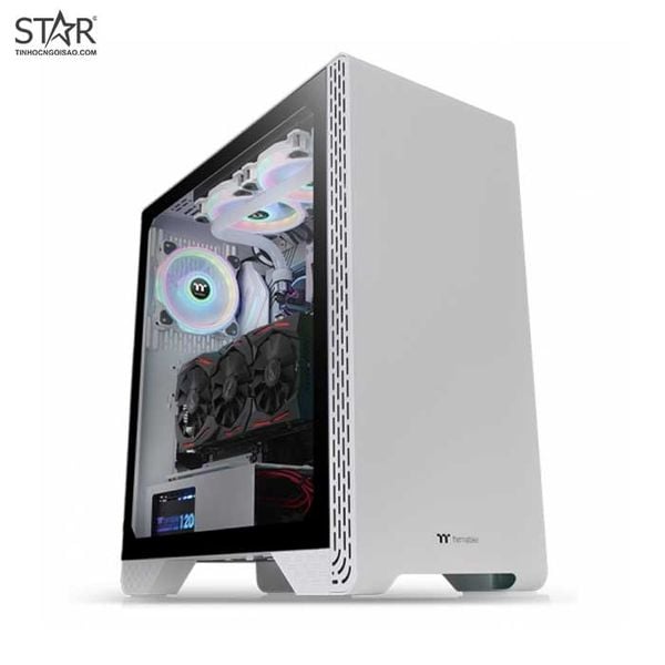  Thùng máy Thermaltake S300 TG Snow Edition Mid-Tower Chassis (Trắng) (CA-1P5-00M6WN-00) 