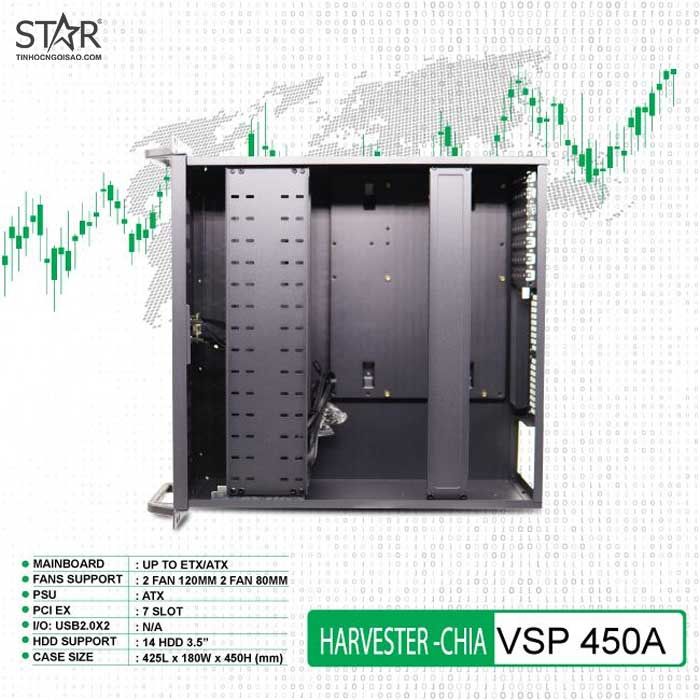 Case VSP Havester-CHIA 450A (HDD 3.5″ x 14)