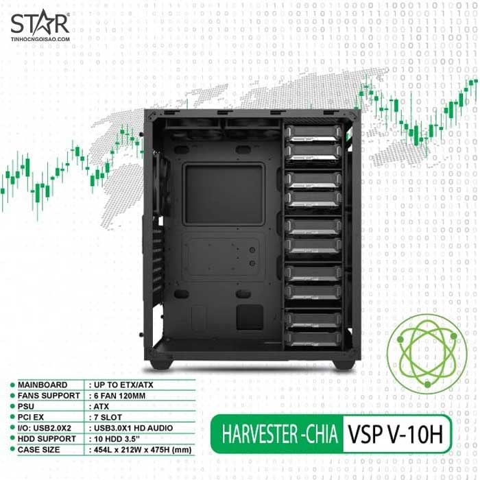 Case VSP Havester-CHIA V-10H (HDD 3.5″ x 10)