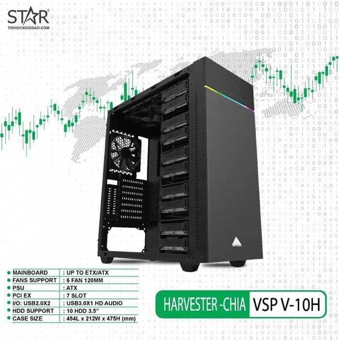 Case VSP Havester-CHIA V-10H (HDD 3.5″ x 10)