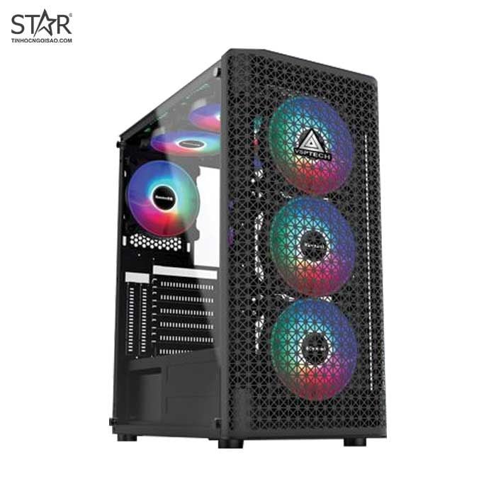 Thùng máy Case VSP Gaming T510 Black (No Fan)