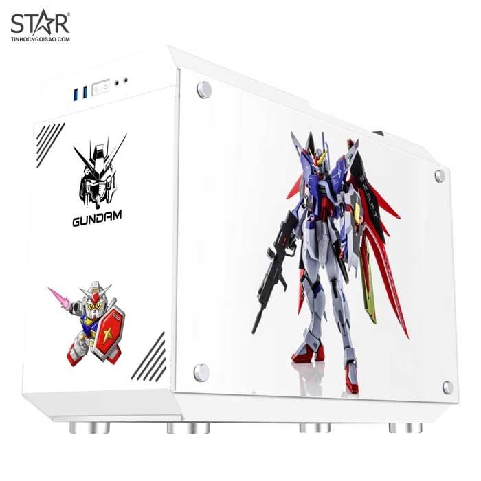 Thùng máy Case Xigmatek X3 Gundam – Premium Gaming M-ATX (EN48489)