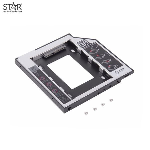  Caddy Bay Mỏng 9.5mm (Lắp thay SSD cho Laptop) 