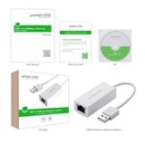  Cáp chuyển USB to LAN Ugreen (20255/20254) | Hỗ trợ 10/100/1000 Mbps 