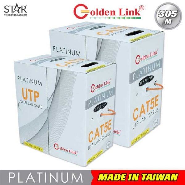 Cáp Goldden Link 305m 5E Platinum Taiwan cam – UTP