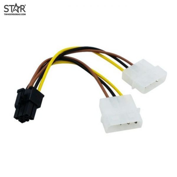 CÁP NGUỒN TỪ CỔNG ATA RA CỔNG VGA 6 PIN CŨ