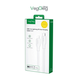  Cáp sạc nhanh Veggieg V-M001L | USB C sang Lightning, 1.2m 