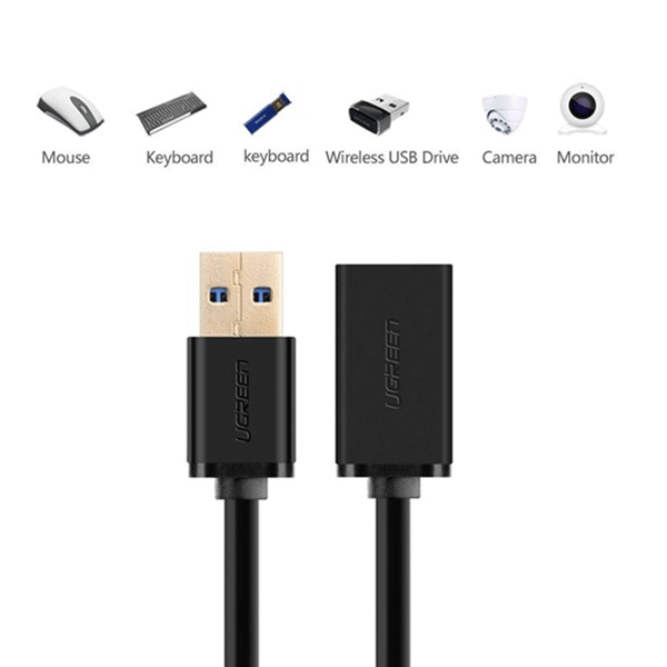  Cáp USB 3.0 Ugreen 10368 nối dài 1m (US129) 
