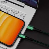  Cáp Sạc Nhanh Type-C USB 5.0A Lanex LTC-P15C – Dài 1.2m (Dây dù, Tự ngắt, Đèn Led) 
