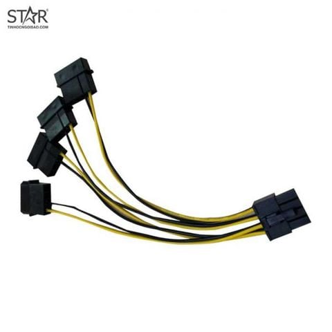 Cáp nguồn phụ(từ 8 Pin ra 4 nguồn phụ)