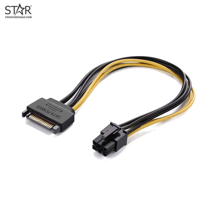 Cáp nguồn phụ VGA (từ Sata qua VGA 6 Pin)