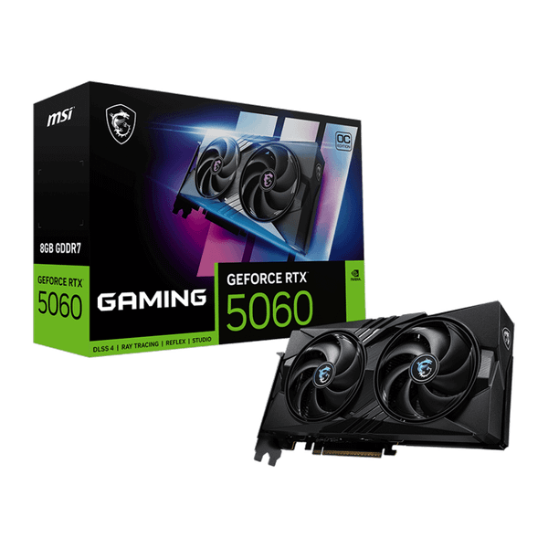  Card màn hình NVIDIA GeForce RTX 5060 MSI GAMING OC | 8GB GDDR7, 3840 CUDA, 550W 
