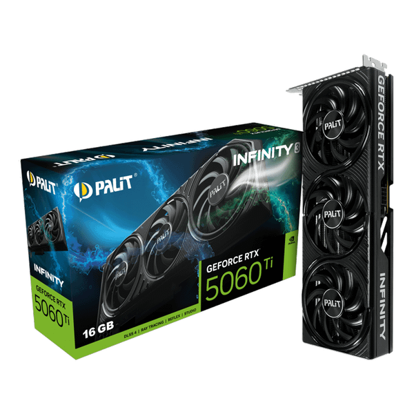  Card màn hình NVIDIA GeForce RTX 5060 Ti Palit Infinity 3 | 16GB GDDR7, 4608 CUDA, 600W 
