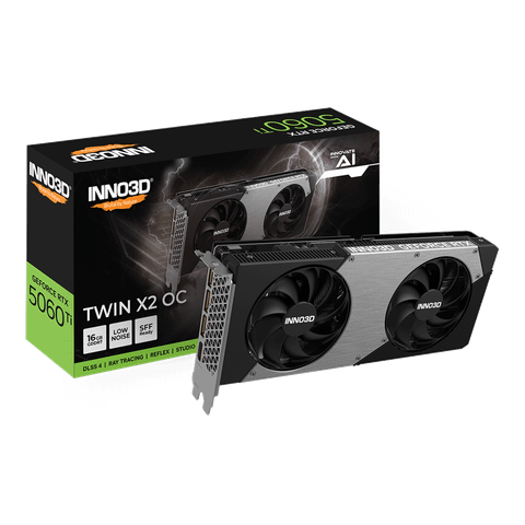 Card màn hình INNO3D GeForce RTX™ 5060 Ti 16GB TWIN X2 OC
