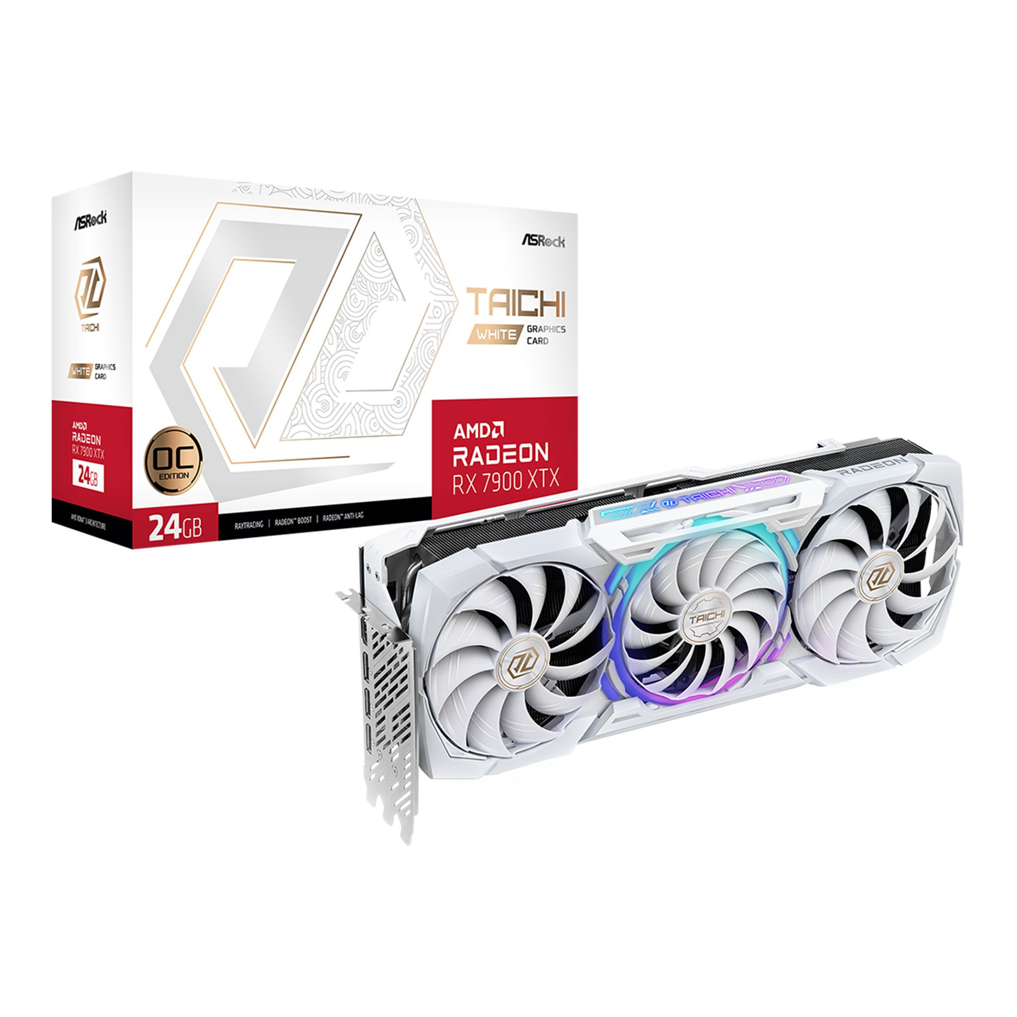 Card màn hình VGA ASRock AMD Radeon RX 7900 XTX Taichi White 24GB OC