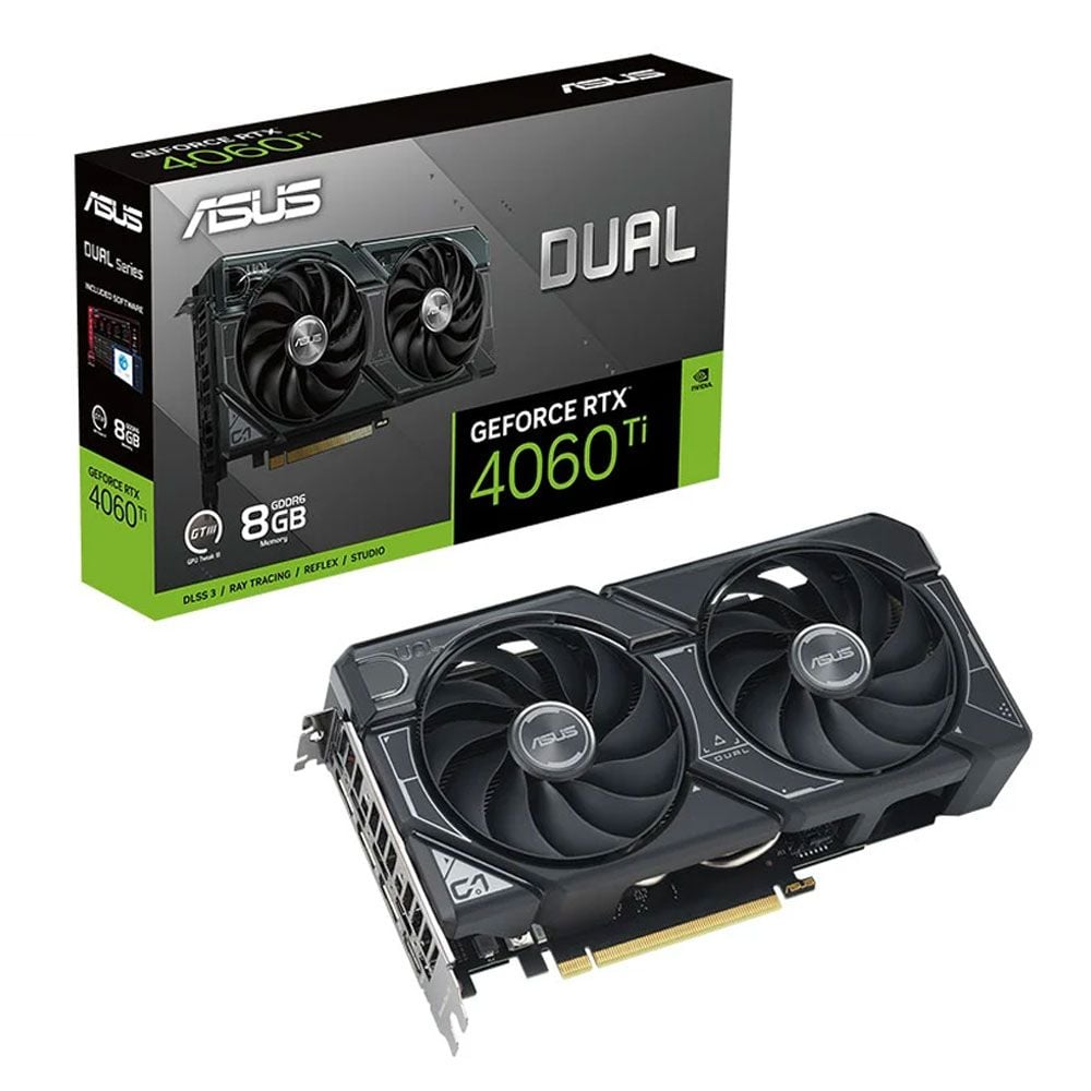 Card màn hình VGA Asus RTX 4060 Ti Dual 8GB GDDR6 (DUAL-RTX4060TI-8G)