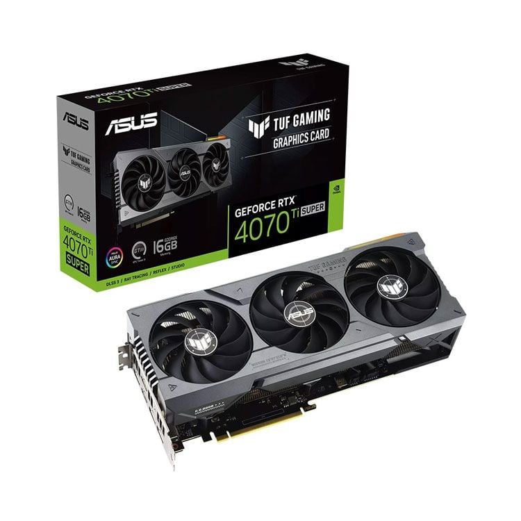 Card màn hình VGA ASUS TUF GeForce RTX 4070 Ti Super 16GB GDDR6X (TUF-RTX4070TIS-16G-GAMING)