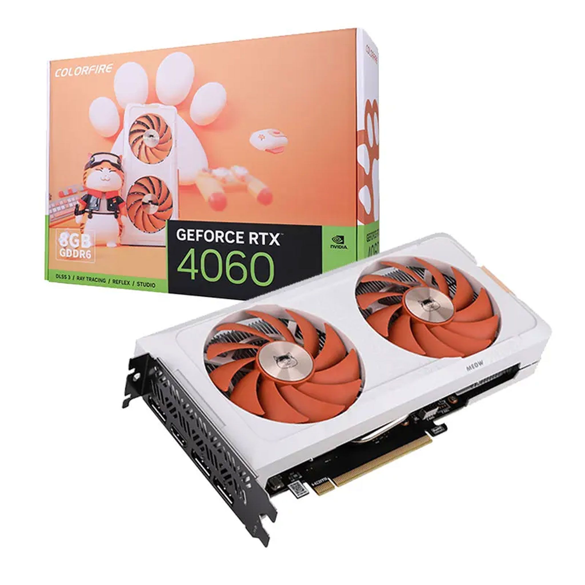 Card màn hình VGA Colorfire GeForce RTX 4060 MEOW-ORG 8GB-V