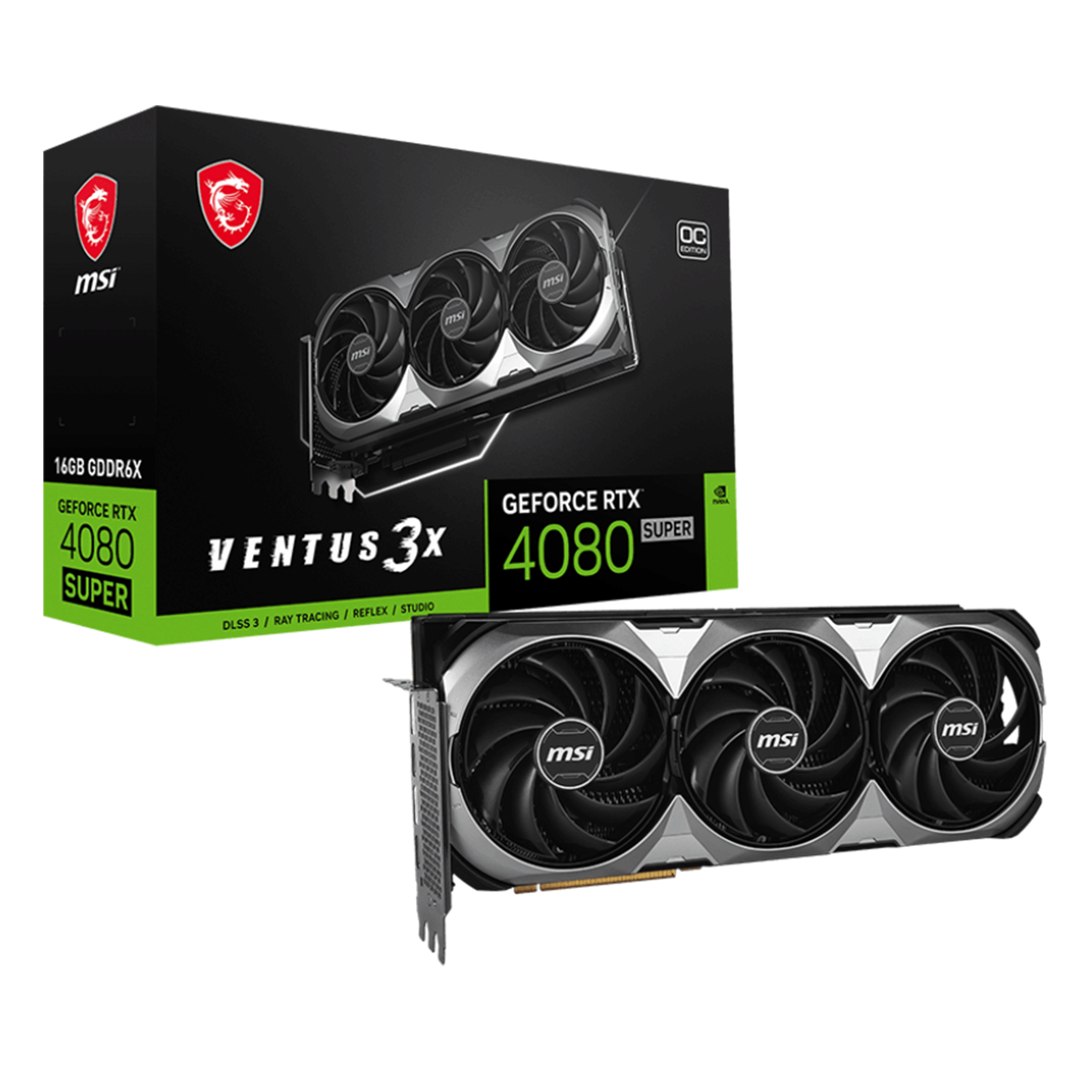 Card màn hình VGA MSI GeForce RTX 4080 SUPER 16G VENTUS 3X OC