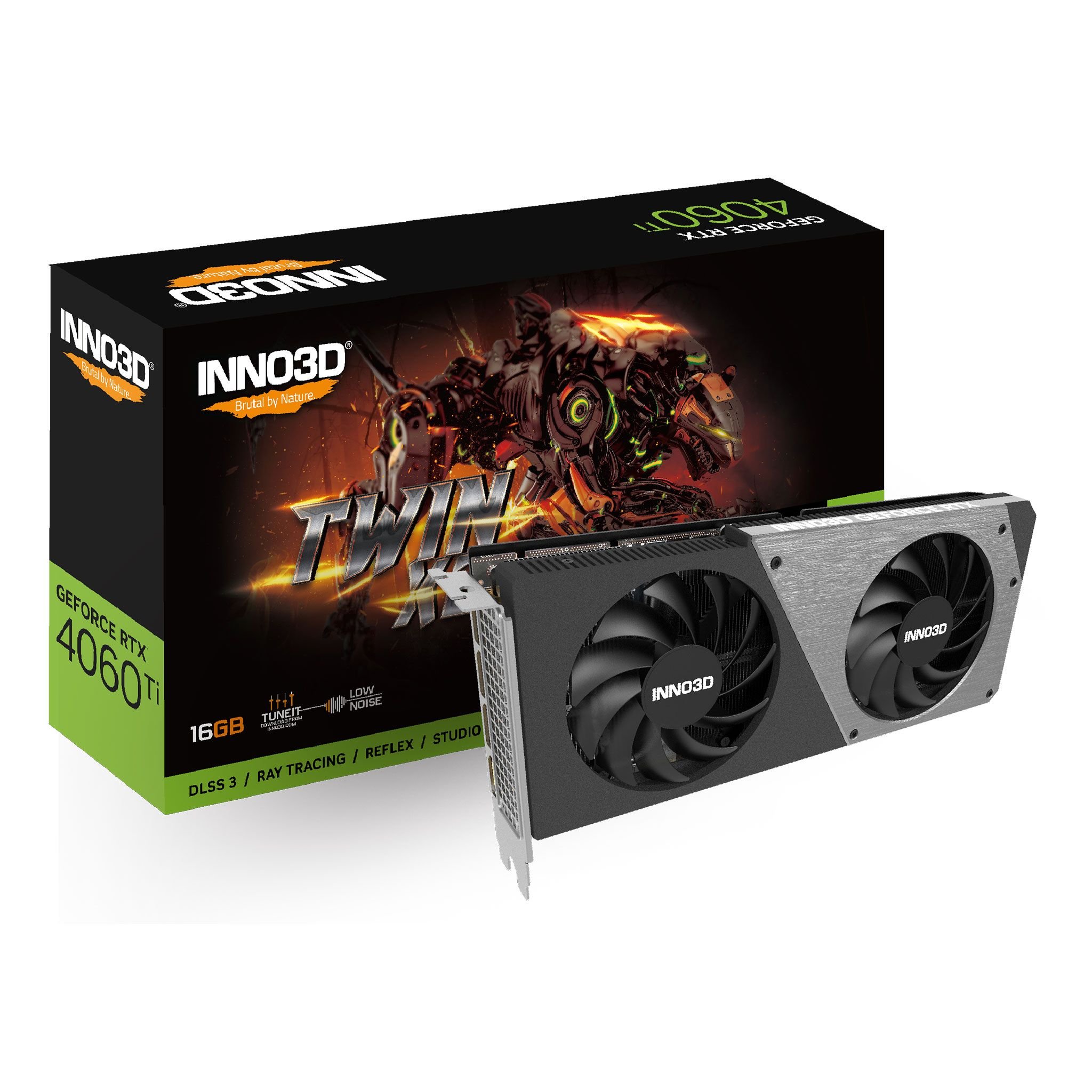 Card màn hình VGA INNO3D GeForce RTX 4060 Ti 16GB Twin X2