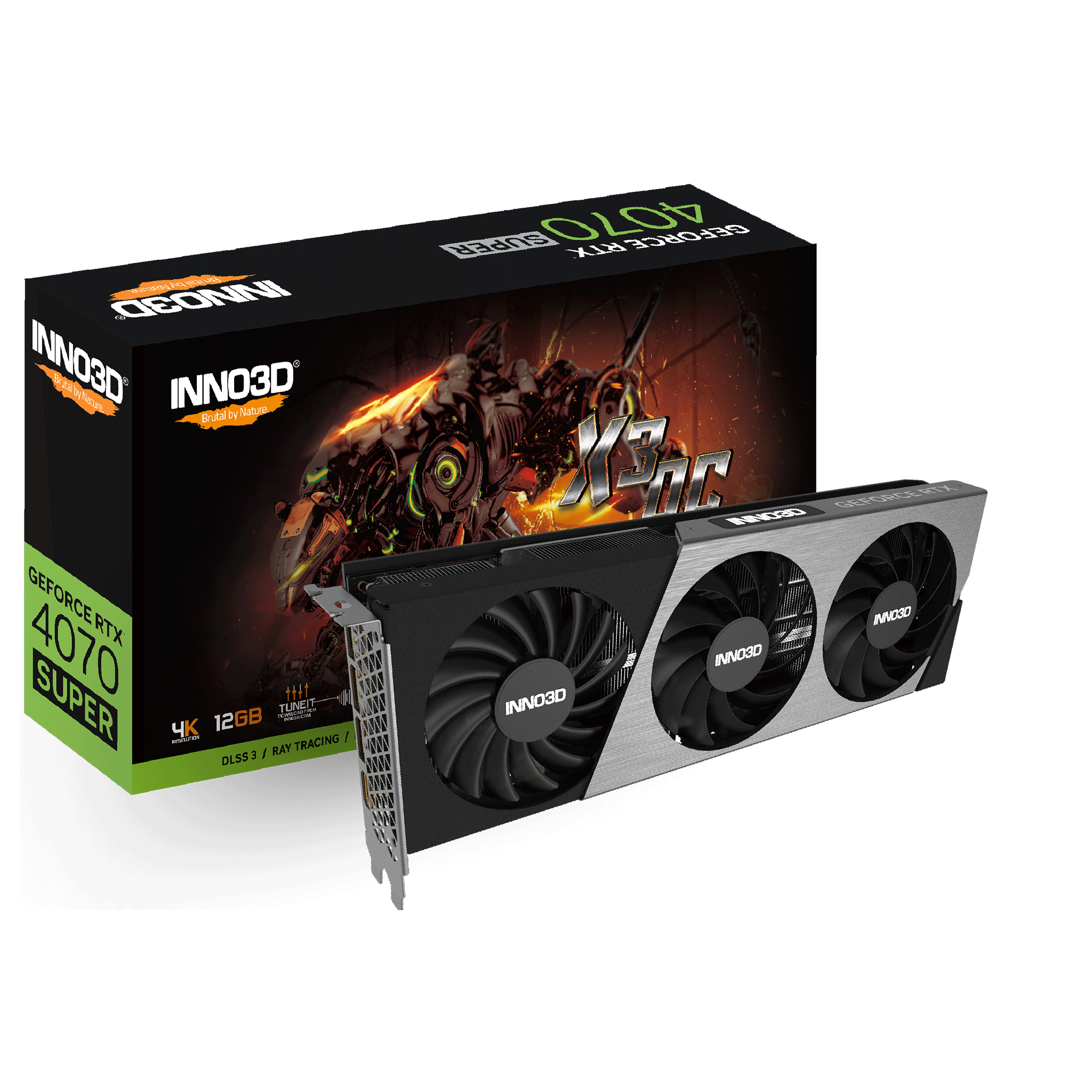 Card màn hình VGA Inno3D GeForce RTX 4070 Super X3 OC 12GB