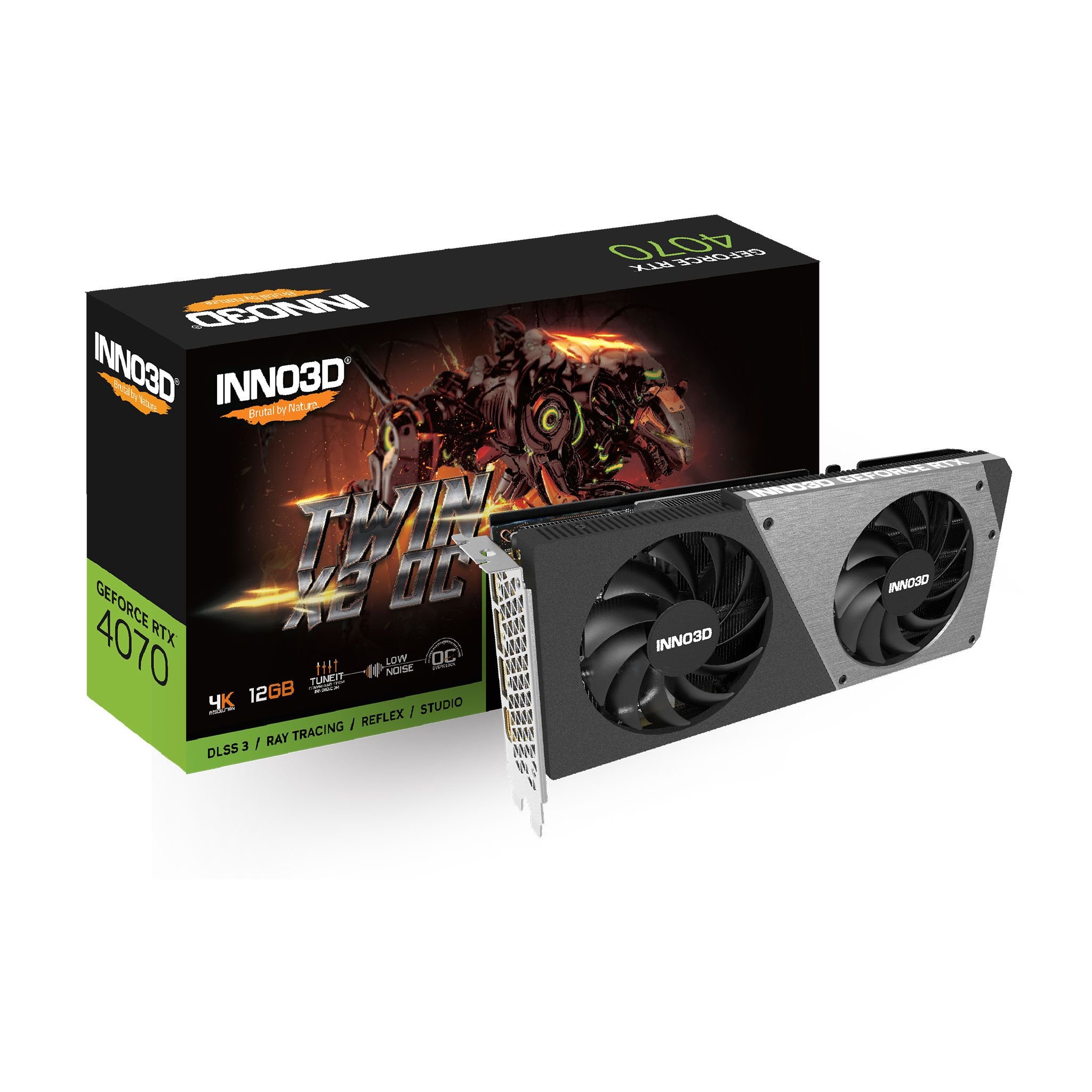 Card màn hình VGA Inno3D Geforce RTX 4070 Twin X2 OC