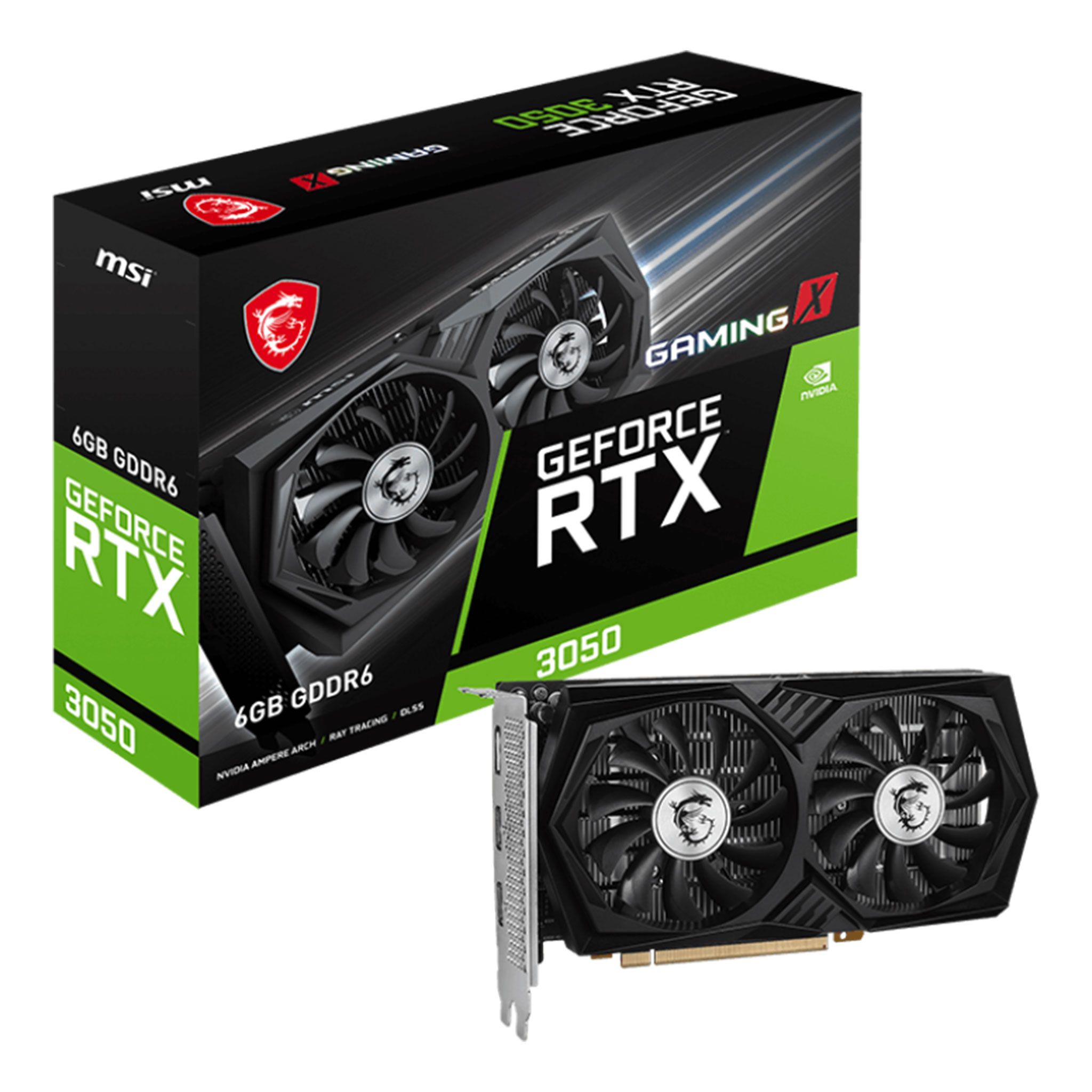 Card màn hình VGA MSI GeForce RTX 3050 Gaming X 6G