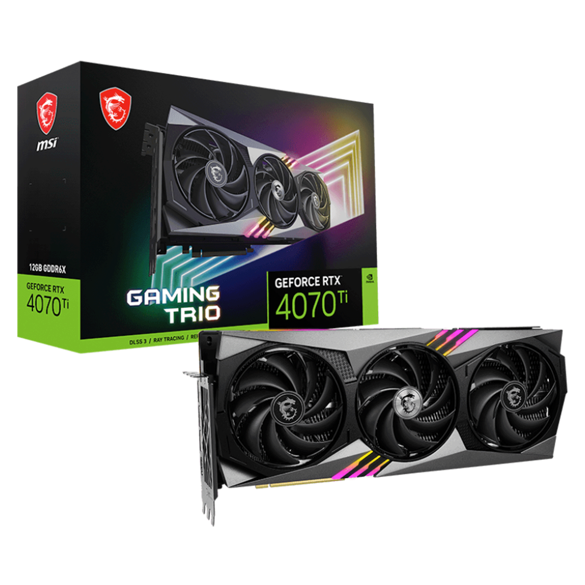 Card màn hình VGA MSI GeForce RTX 4070 Ti Gaming Trio 12GB