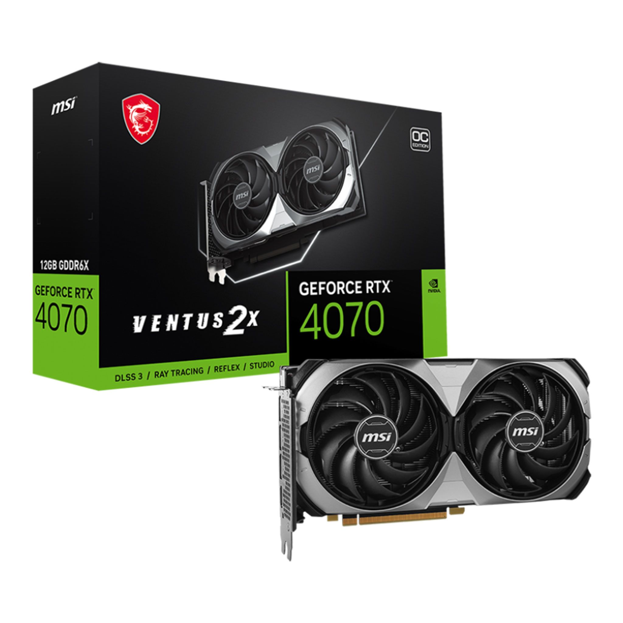 Card màn hình VGA MSI GeForce RTX 4070 VENTUS 2X E 12G OC