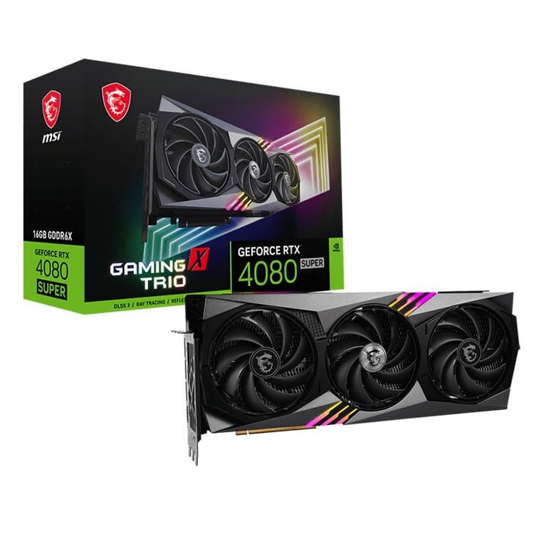 Card màn hình VGA MSI GeForce RTX 4080 SUPER 16G Gaming X Trio