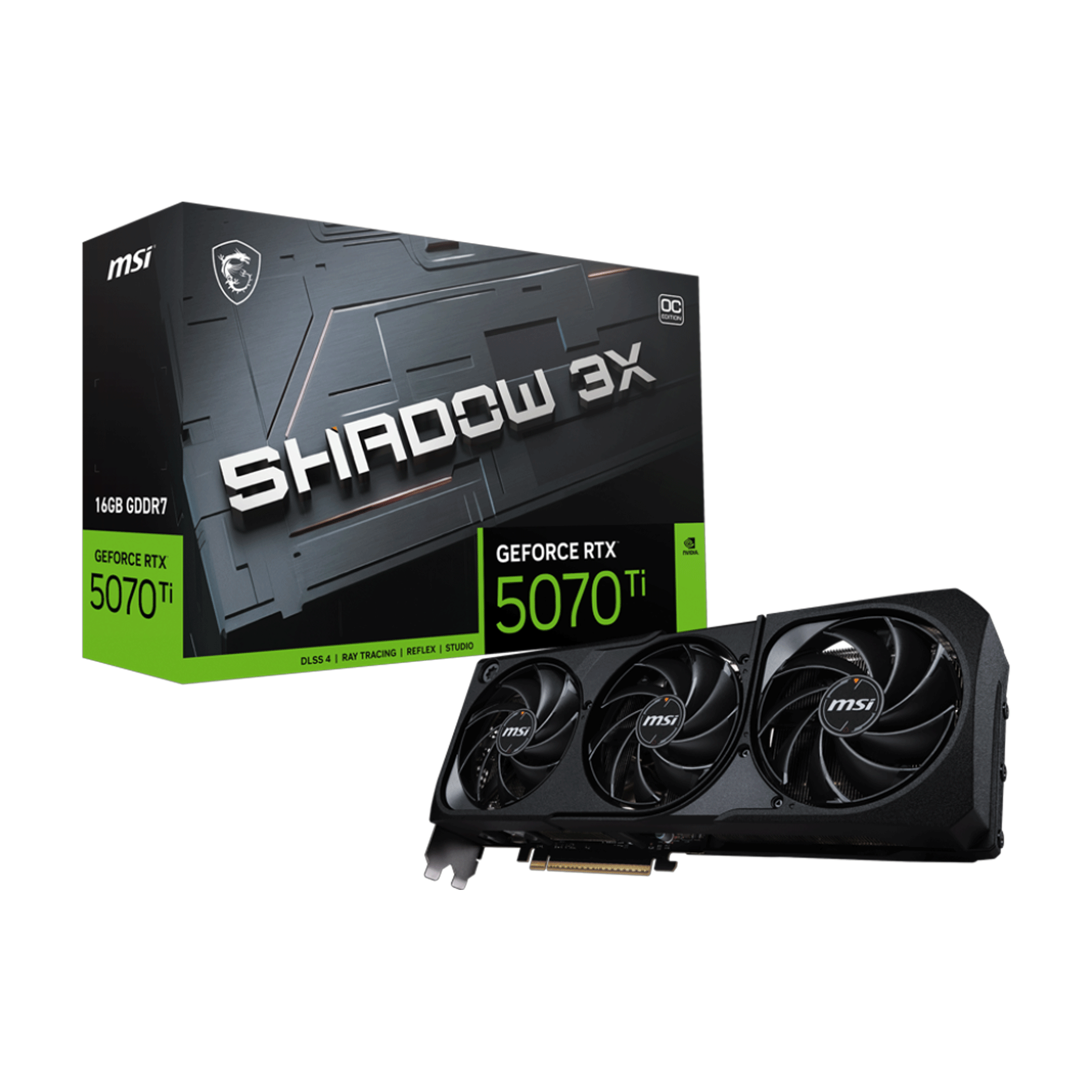 Card màn hình MSI GeForce RTX™ 5070 Ti 16G SHADOW 3X OC