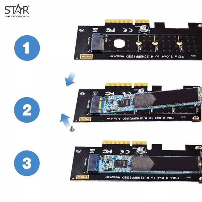 Card chuyển đổi PCIe sang cổng M.2-2 (Ver.A)