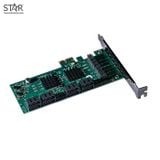  Card PCIe 88SE9215 8 Port Sata III 6Gbps Controller (SE-MA9215A-8T) 