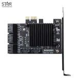  Card PCIe X1 8 Port Sata III 6Gbps Controller (SE-9215B-8T) 