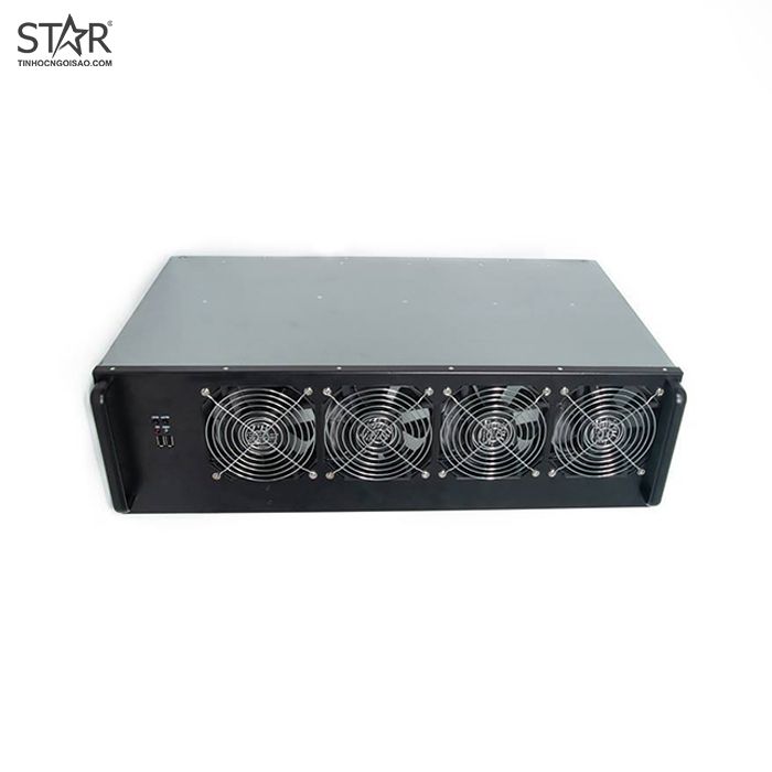 Case Bitcoin 4U 4W9 (4 Fan – Lắp 8 VGA)