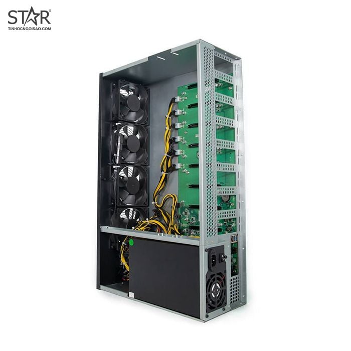 Case Bitcoin 4U 4W9 (4 Fan – Lắp 8 VGA)