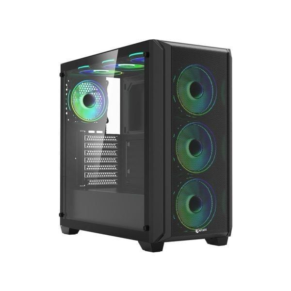Thùng máy Jetek CSGO2 Z7 - Đen | E-ATX, kèm sẵn 3 fan RGB