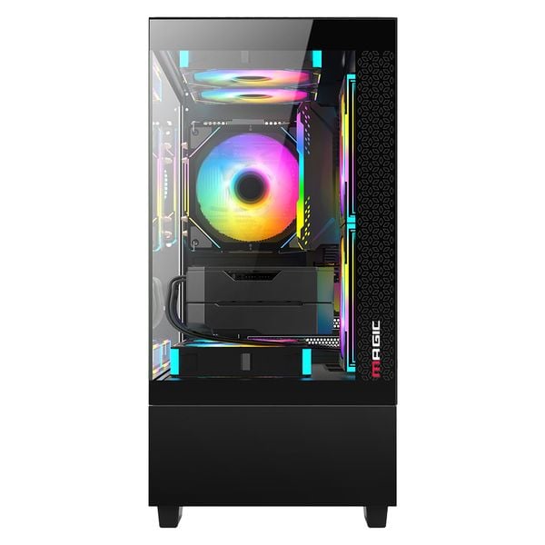  Thùng máy Magic MIX-Tower Đen | Micro ATX, không fan 