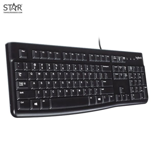 Combo phím chuột văn phòng Logitech MK120 | Có dây, Fullsize, Black 
