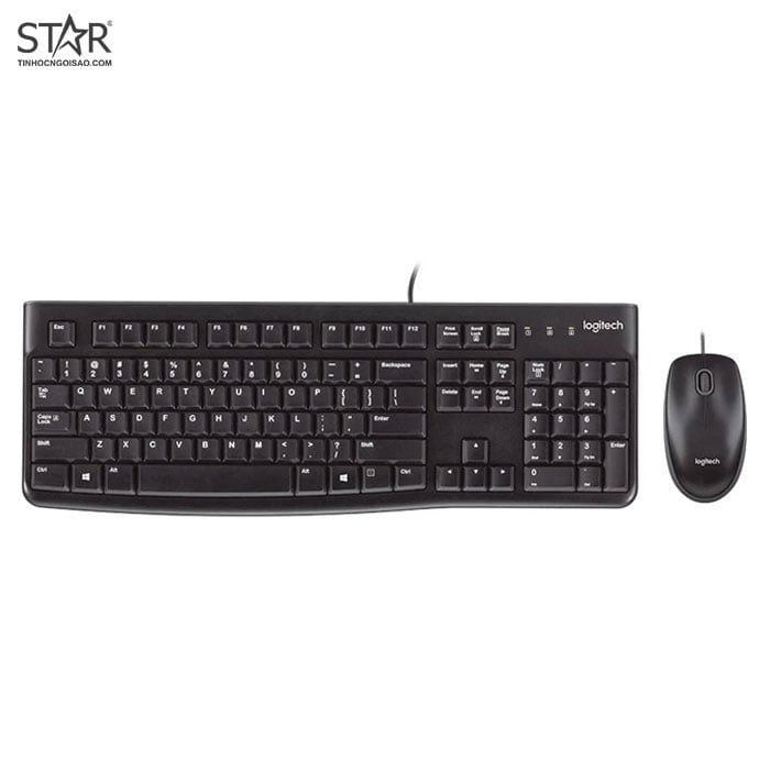 Combo Phím Chuột Logitech MK120 - (Đen)