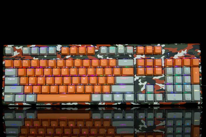 Combo Phím Chuột Tai Nghe Motospeed GS700 Camo RGB Gaming (Cam)