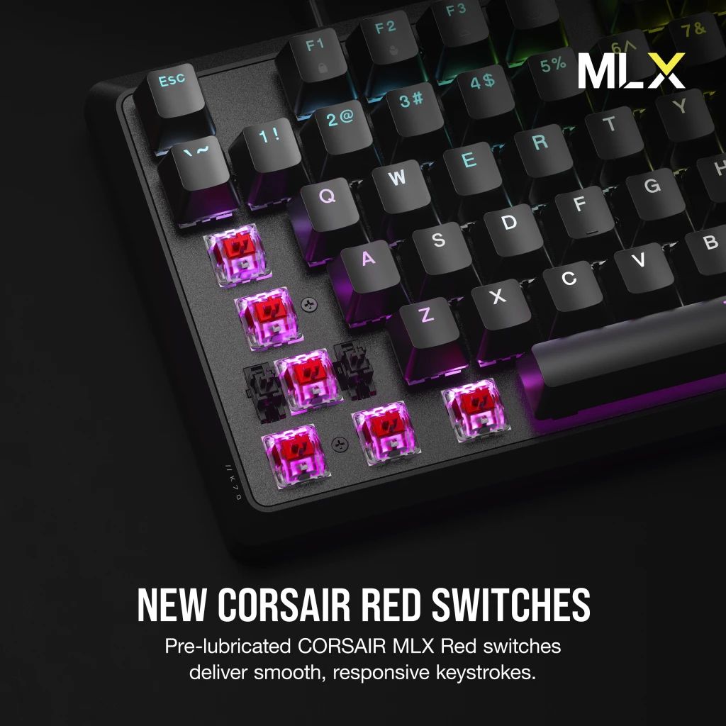 Bàn phím cơ Corsair K70 Core RGB - Đen (CH-910971E-NA)