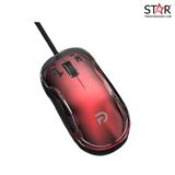  Chuột gaming Crystal CRYSTAL | Có dây, 7200 DPI, 85g, RGB, Đỏ 