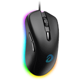  Chuột gaming DareU EM908X | Có dây, 6400 DPI, 88g, RGB, Đen 