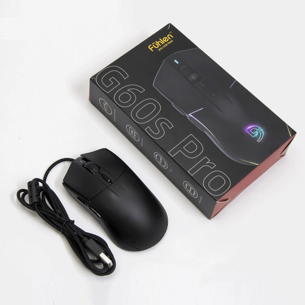 Chuột gaming Fuhlen G60S Pro | Có dây, 20000 DPI, 110g, RGB, Đen 