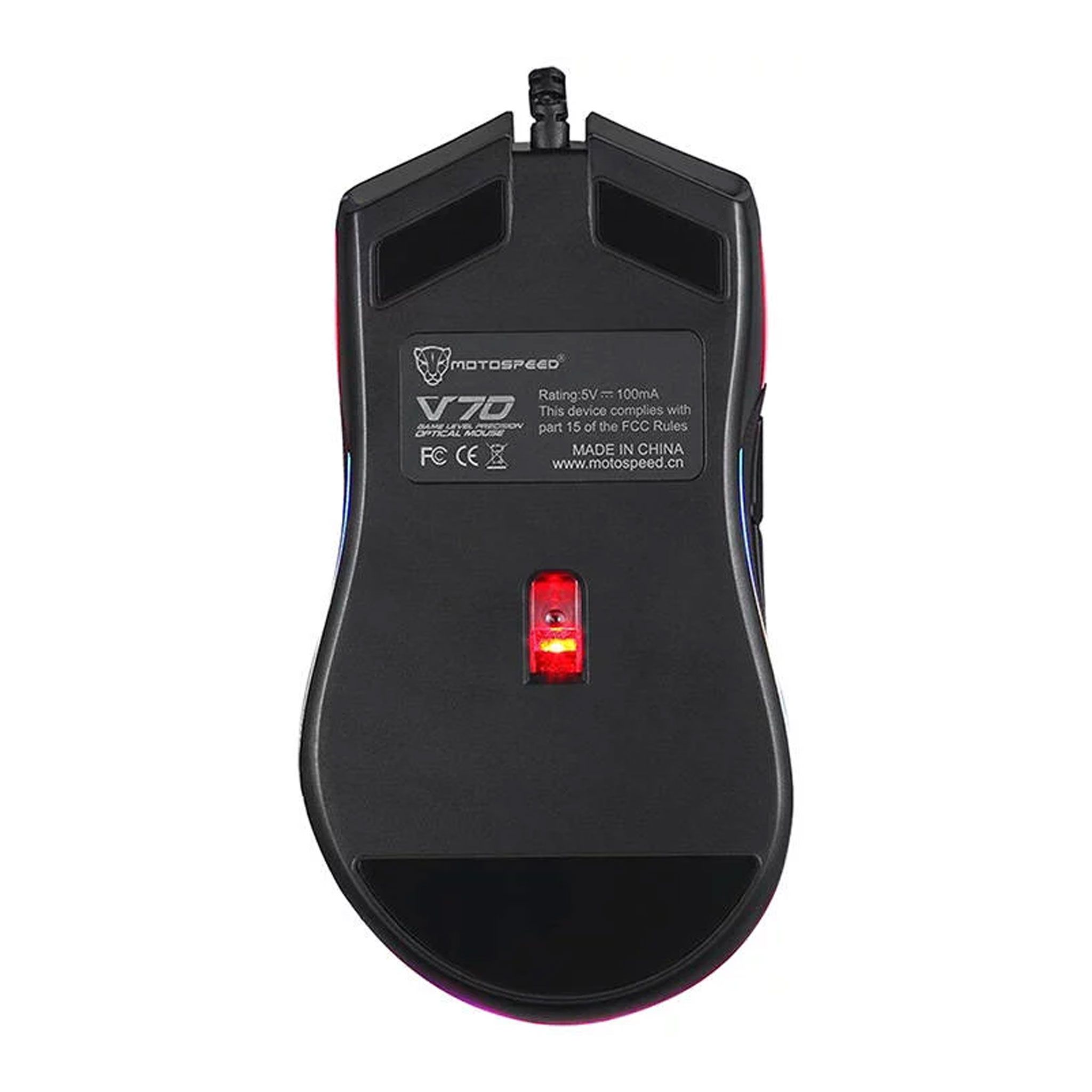 Chuột Gaming Motospeed V70 Led RGB - Đen