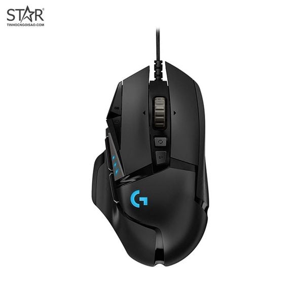  Chuột gaming Logitech G502 HERO | Có dây, 25600 DPI, 121g, RGB, Đen 