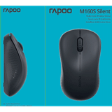  Chuột Rapoo M160S Silent Multi Mode | Wireless, Dark Grey 